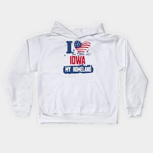 Iowa my homeland Kids Hoodie